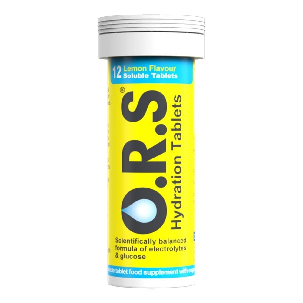 ORS Oral Hydration Salts Lemon Flavour - 12 Tablets