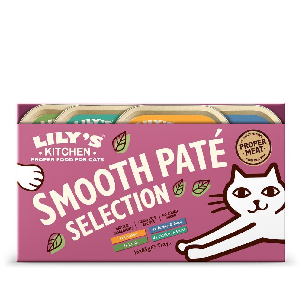 Lilys Kitchen Cat Smooth Pate Multipack 8x85g