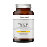 Balanced Vitamin D3 4000iu 60 Veggie Caps - Reusable Bottle
