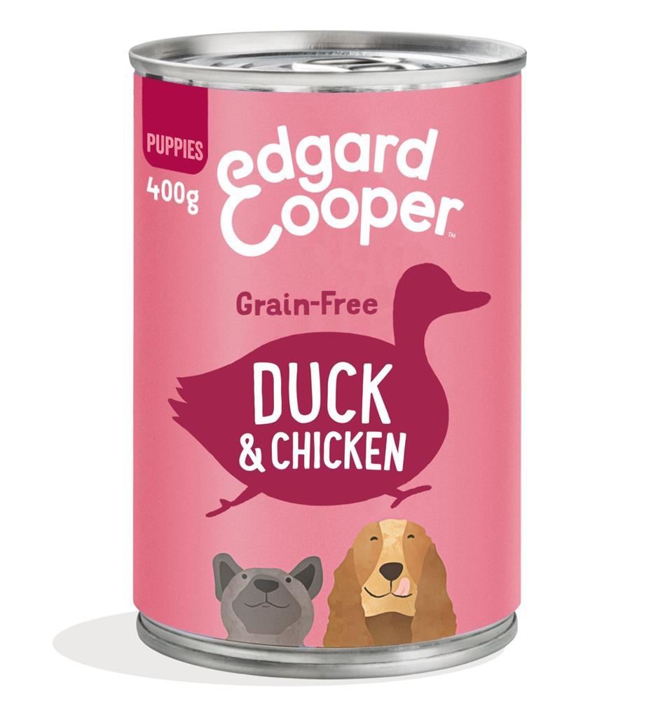 Edgard Cooper Wet Puppy Food Duck Chicken Banana Mango Pea 400g - 6 Pack