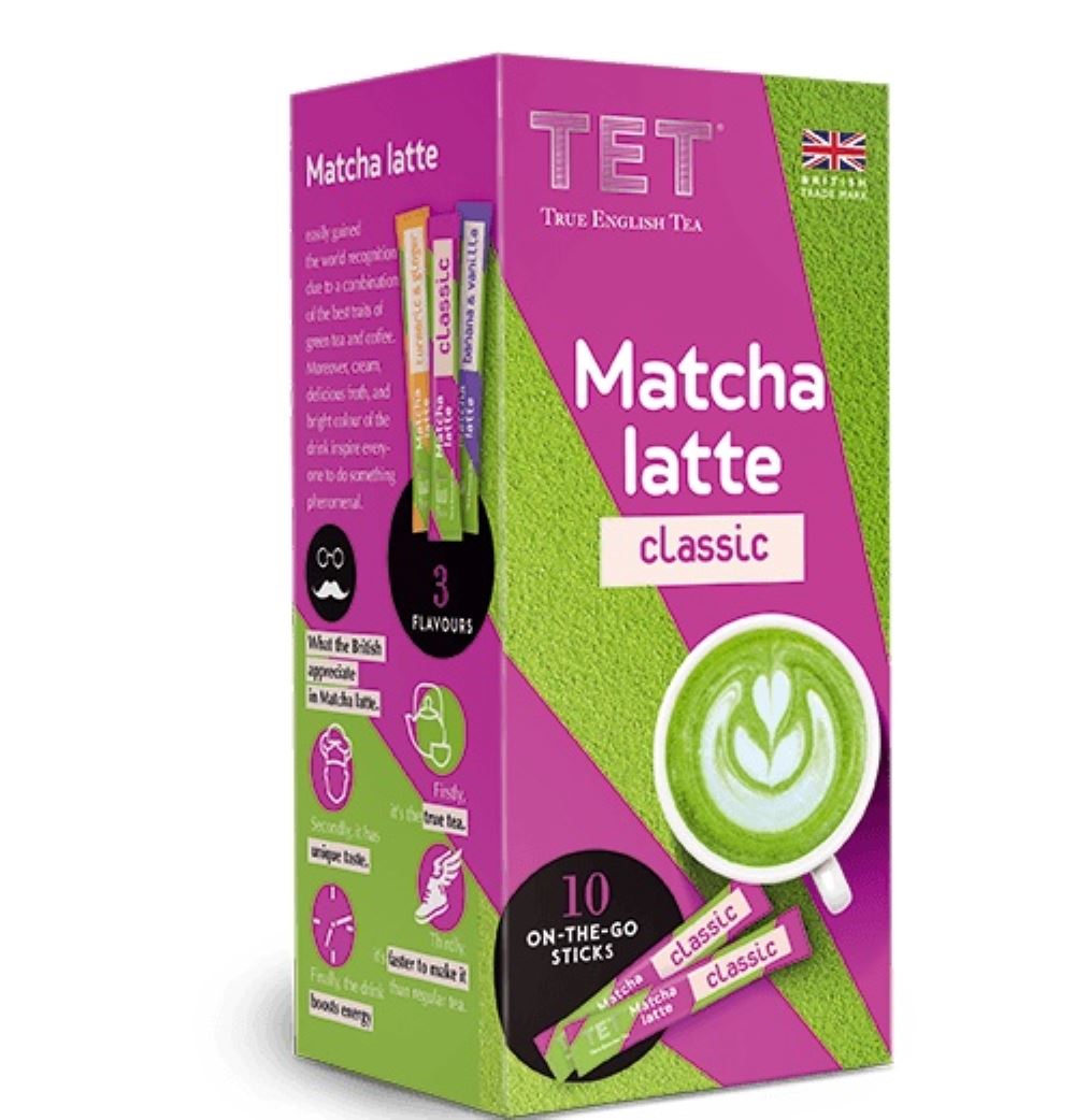 True English Tea MATCHA LATTE CLASSIC 10x10g in sticks