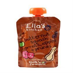 Ellas Kitchen Stage 1 Butternut Squash Carrots Apples & Prunes 120g - 7 Pack