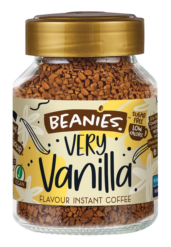 Beanies Coffee Beanies Vanilla Flavour Instant Coffee 50g
