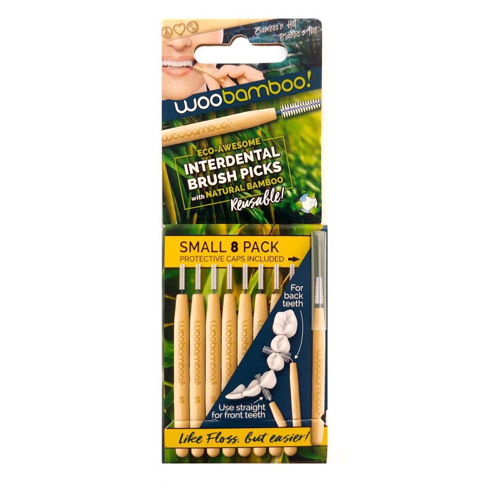 Woobamboo Bamboo Interdental Brush Picks -Small (8 pack)