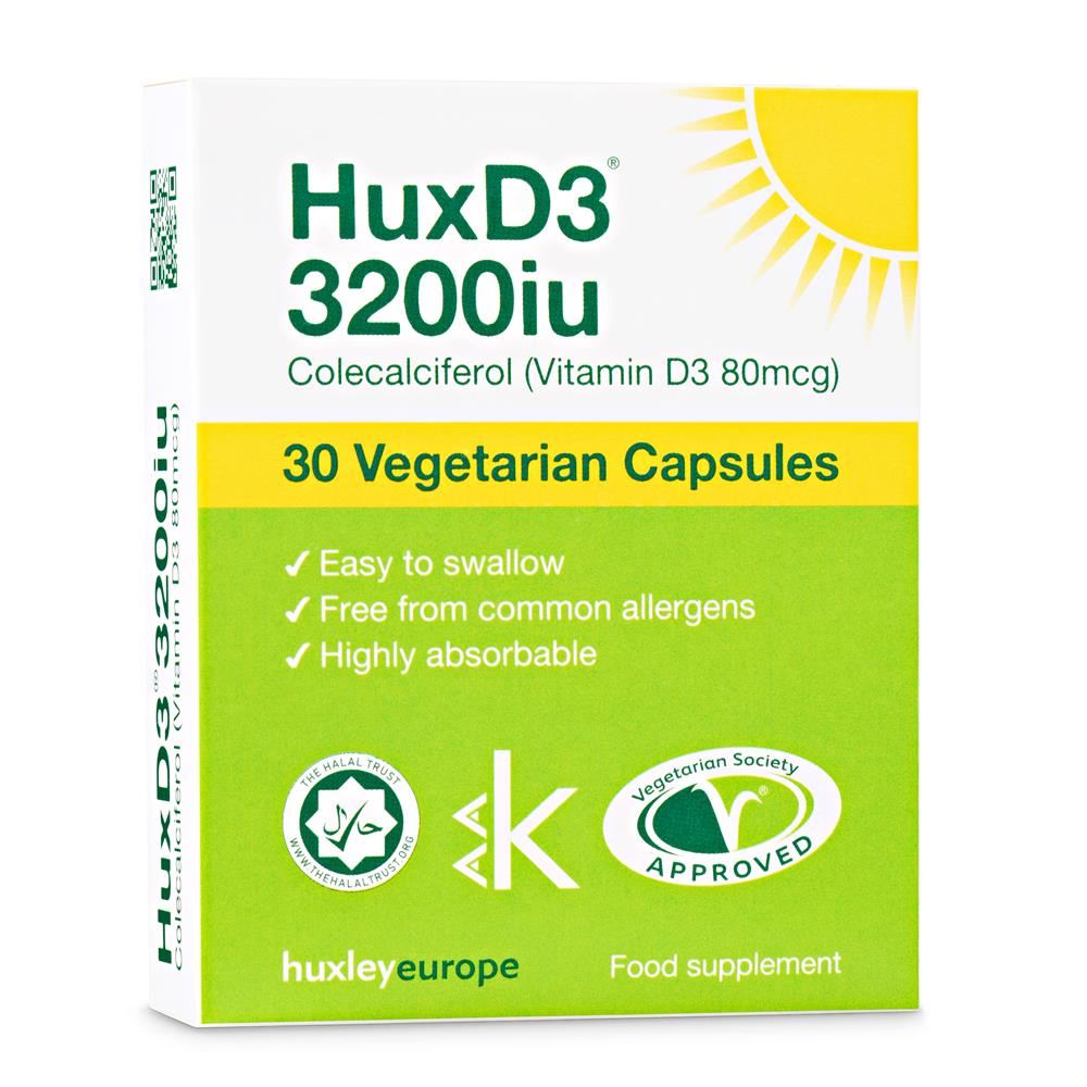 Huxley Europe HuxD3 Vitamin D3 3200iu 30 Capsules