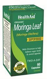 HealthAid Organic Moringa Leaf 60 Capsules