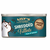 Lilys Kitchen Shredded Fillets Tuna & Salmon Cat Wet Food 70g - 24 Pack