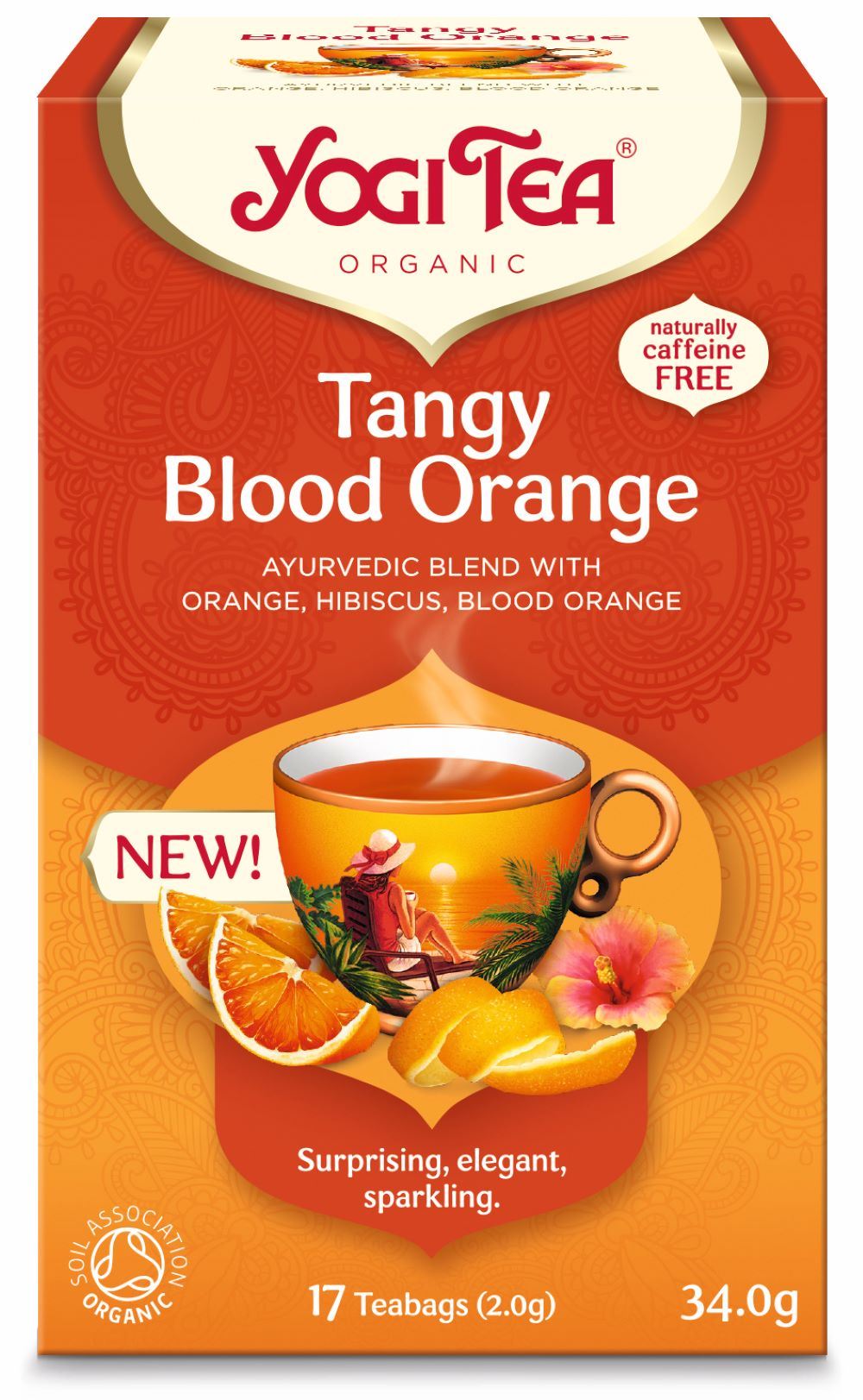 Yogi Tea Blood Orange Organic 17 Teabags - 6 Pack