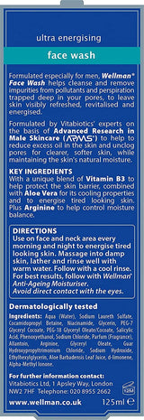 Vitabiotics Wellman Face Wash - 125ml