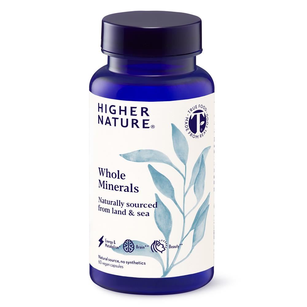 Higher Nature Whole Minerals naturally sourced from land and sea 60 caps