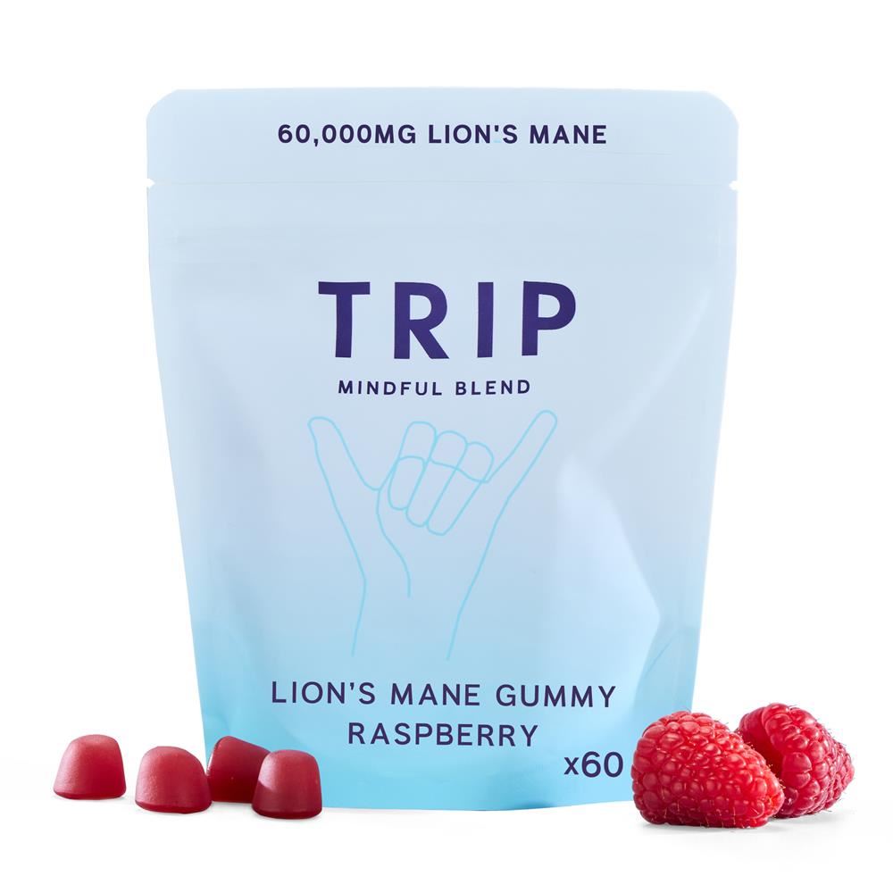 Trip Drink Ltd Raspberry Lions Mane Gummies x 60