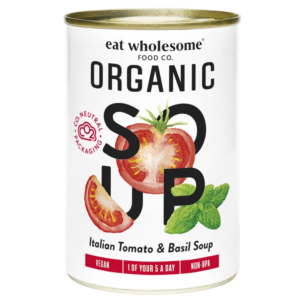 Eat Wholesome Organic Tomato & Basil Soup 400g