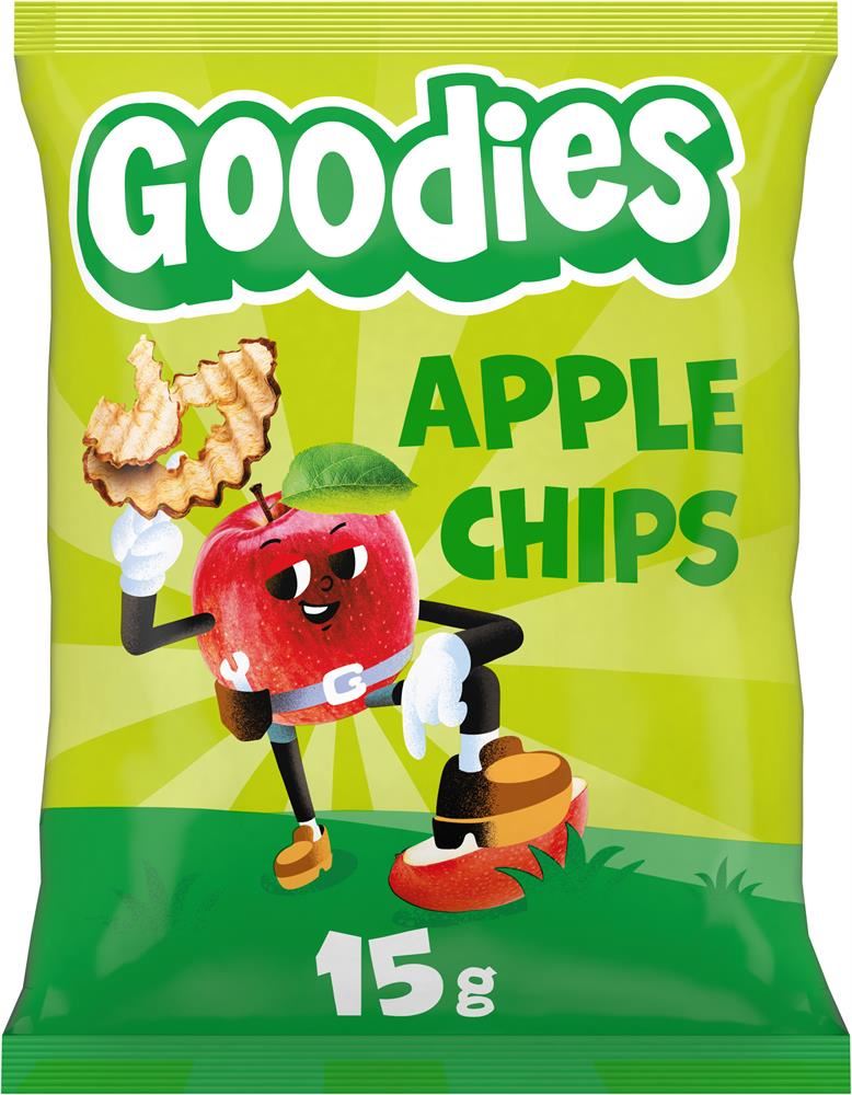 Goodies Apple Chips Kids Fruit Snack 15g - 5 Pack