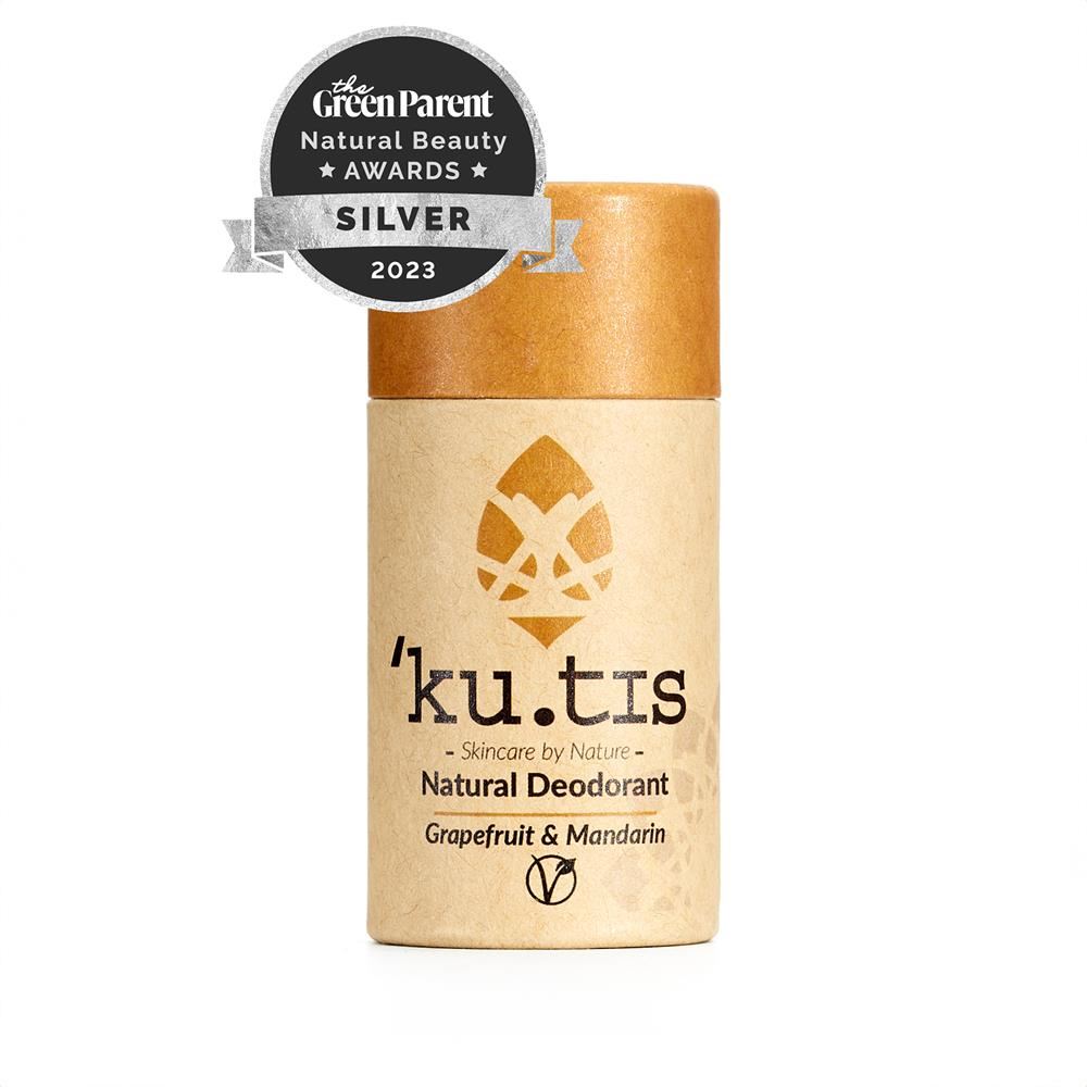 Kutis Skincare Plastic Free Natural Grapefruit & Mandarin Vegan Deodorant 55g