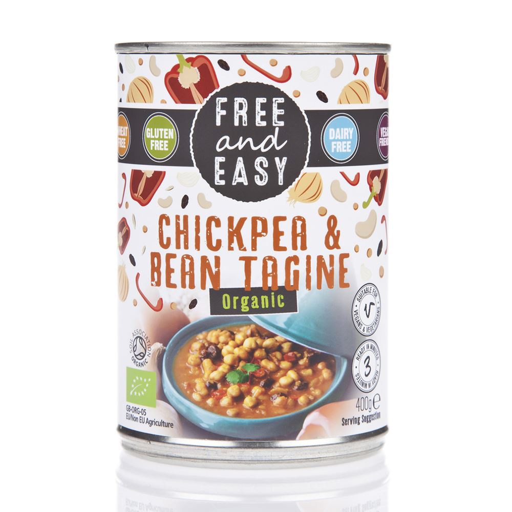 Free & Easy Organic Chickpea & Bean Tagine 400g
