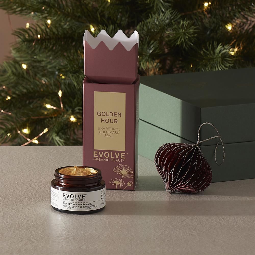 Evolve Organic Beauty Golden Hour Christmas Cracker Gift