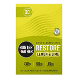 Hunter and Gather Restore Electrolyte Lemon & Lime 30 x 5.1g per pack
