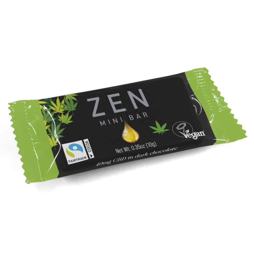 Zen CBD Dark Chocolate Mini Bar 10g