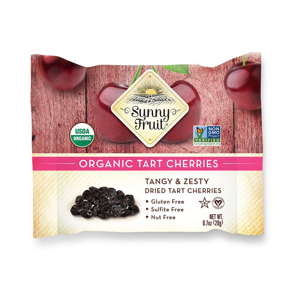 Sunny Fruit Dried Tart Cherries Organic 20g - 12 Pack