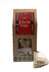 Genni Sea Moss Lemon & Ginger Bio Degradable Pyramid 15 Tea Bags
