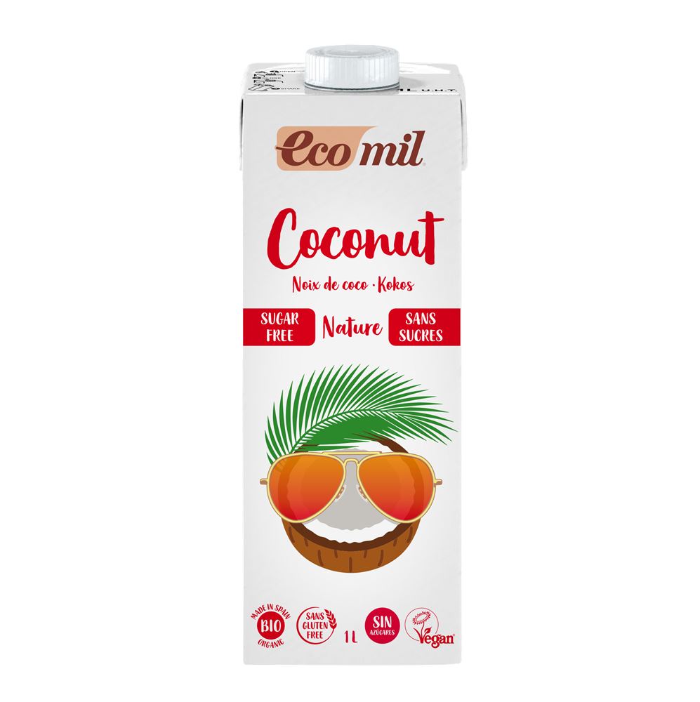 Ecomil Organic Coconut Drink Sugar Free (8.5% coconut) 1L