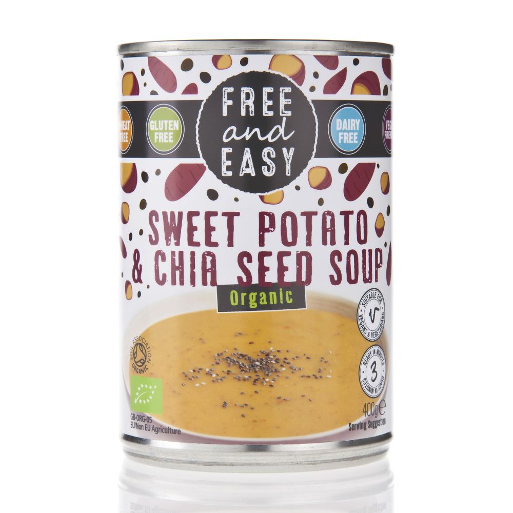 Free & Easy Organic Sweet Potato & Chia Seed Soup 400g