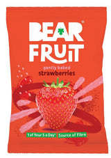 BEAR Fruit Gently Baked Strawberries 35g - 14 Pack