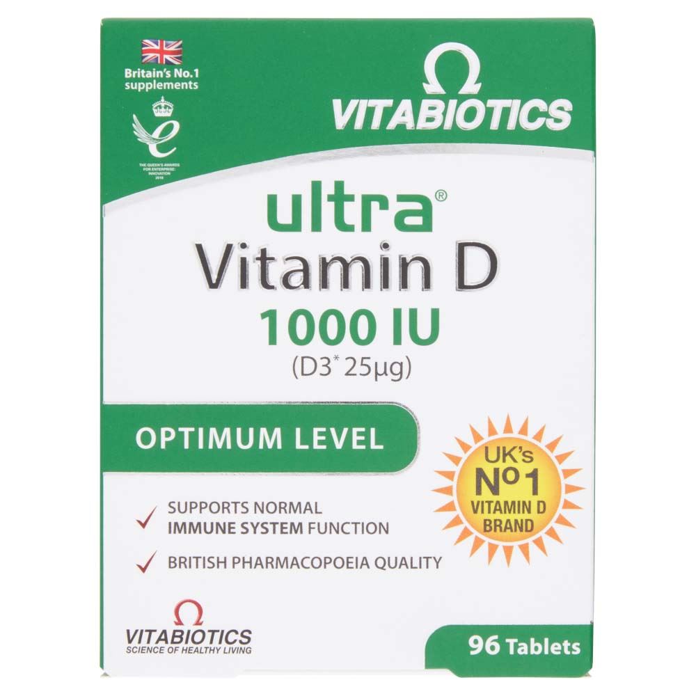Vitabiotics Ultra Vitamin D 1000IU - 96 Tablets