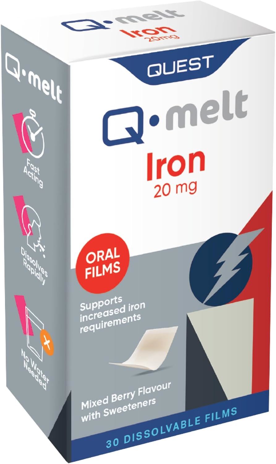 Quest Q-Melt Iron Mixed Berry 20mg - 30 Films