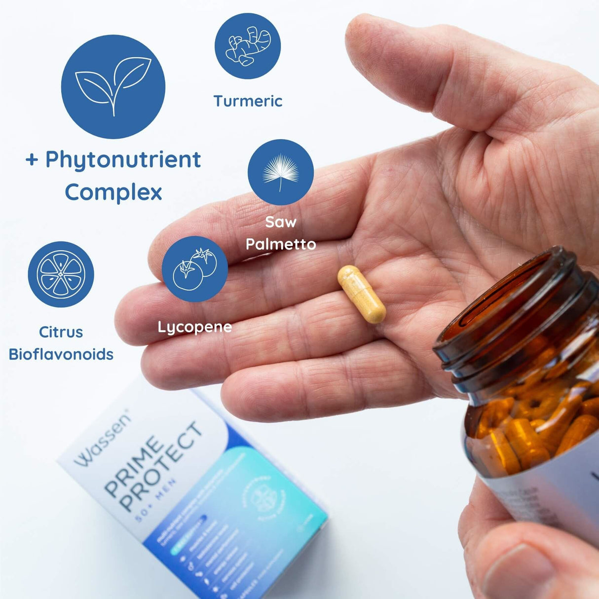 Wassen Prime Protect 50+ Men 90 Capsules
