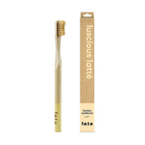 From Earth to Earth Bamboo toothbrushes Luscious Latte - Beige Soft