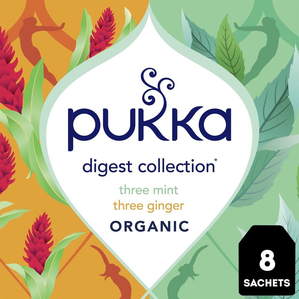 Pukka Herbs Pukka organic Digest Collection trial pack 8 tea bags - 4 Pack