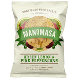 Manomasa Green Lemon & Pink Peppercorn Tortillas 140g - 12 Pack