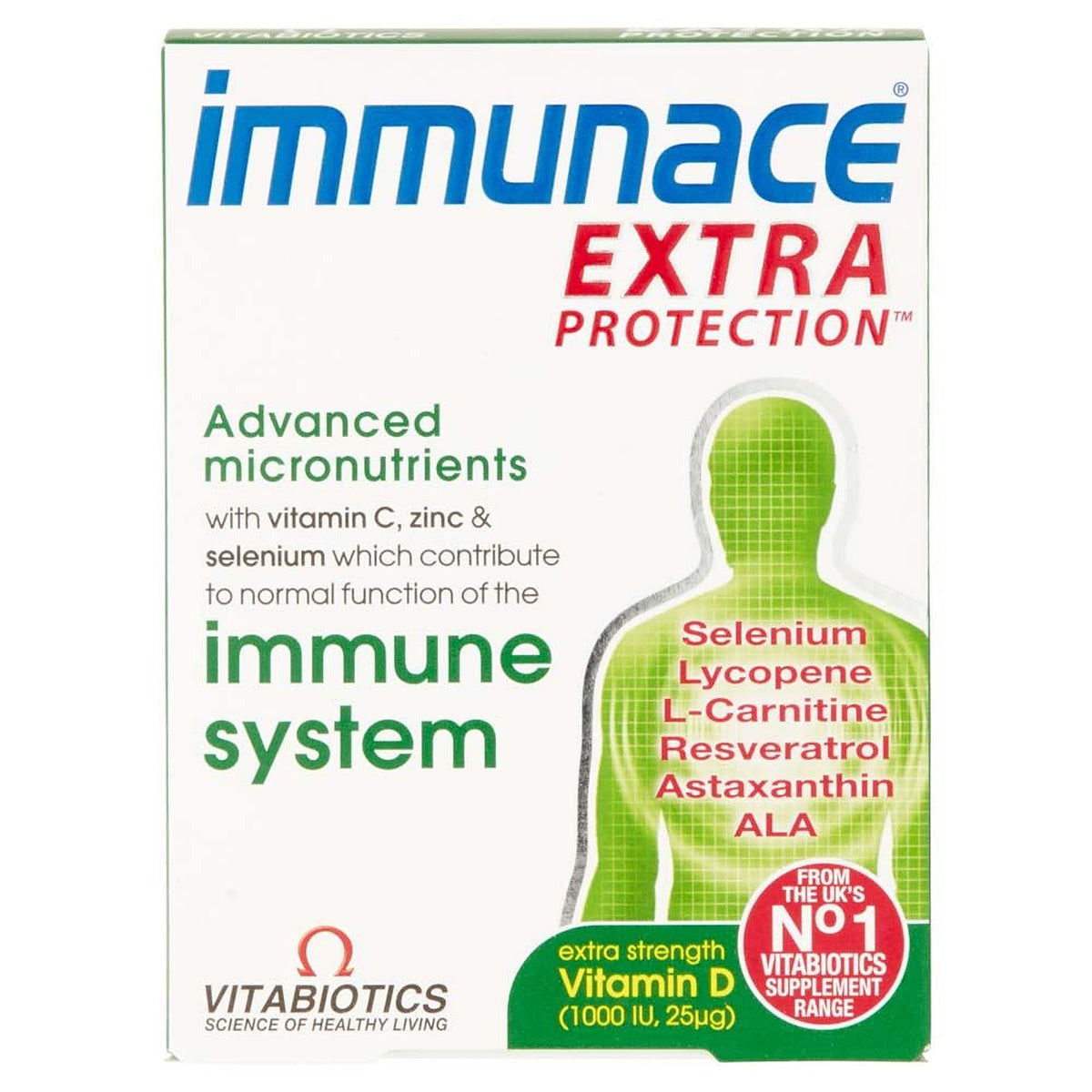 Extra Protection Plus Vitabiotics Immunace Extra Protection - 30 Tablets – Health Plus Living