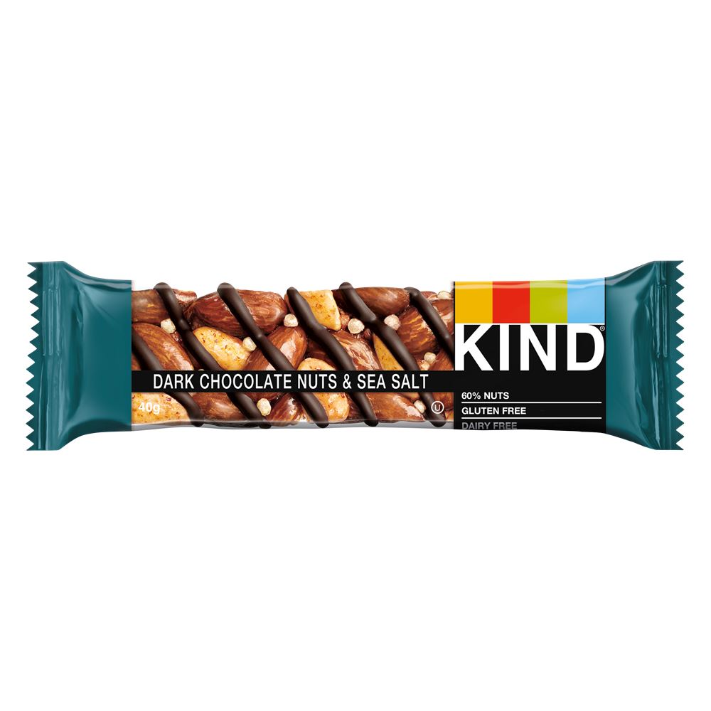 Kind Dark Chocolate Nuts & Sea Salt Bar 40g