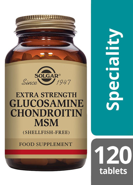 Solgar Extra Strength Glucosamine Chondroitin MSM - 120 Tablets