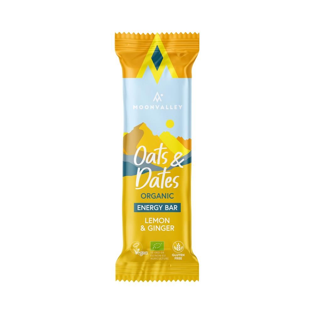 Moonvalley Organic Gluten-free Energy Bar Lemon & Ginger 50g