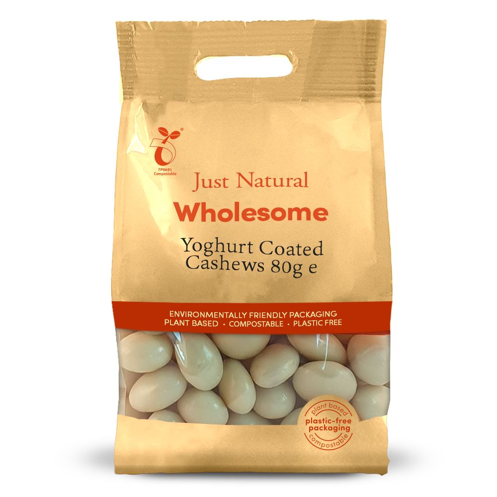 Just Natural Wholesome Yoghurt Coated Cashews 80g