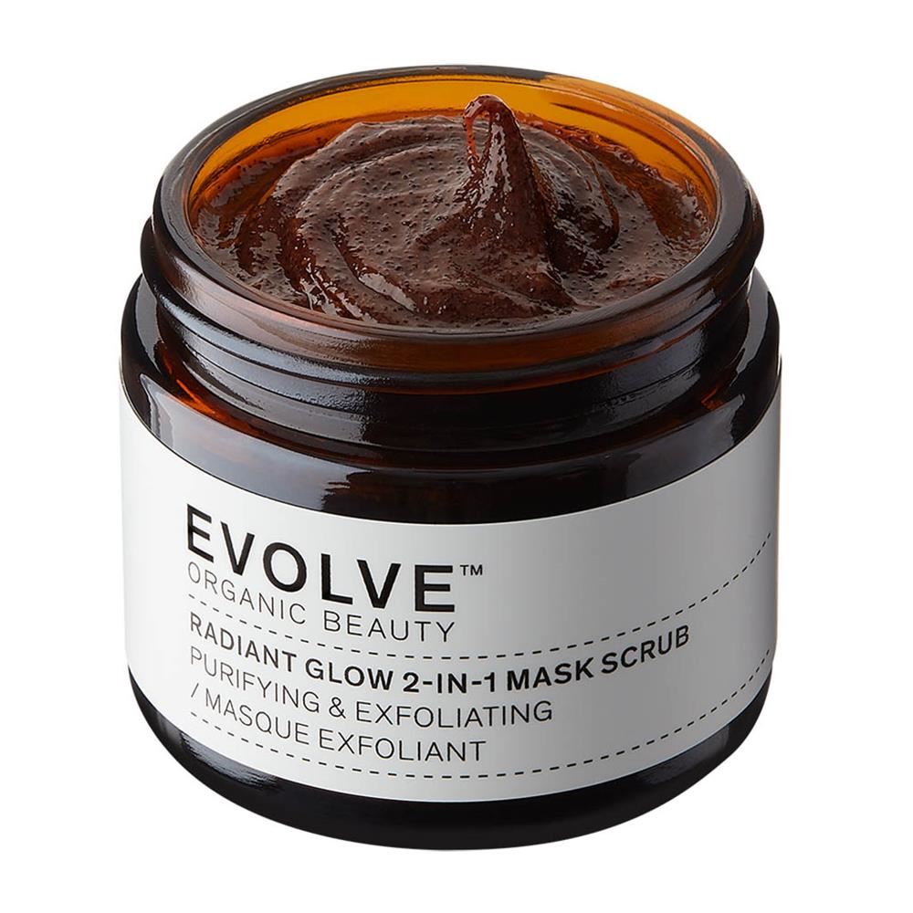 Evolve Organic Beauty Radiant Glow 2-in-1 Mask Scrub 60ml