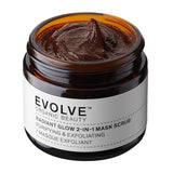 Evolve Organic Beauty Radiant Glow 2-in-1 Mask Scrub 60ml