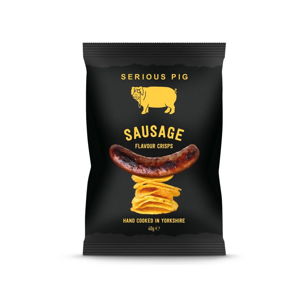 Serious Pig Sausage Flavour Crisps 40g