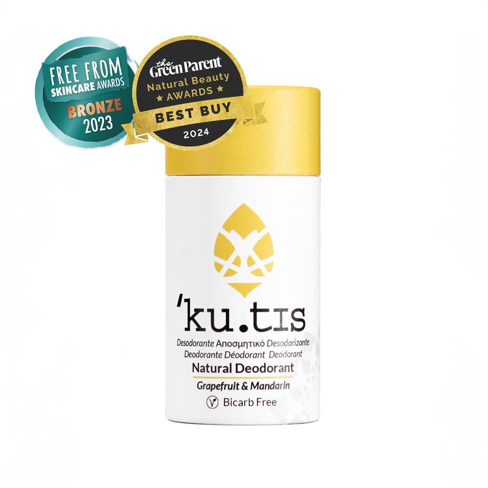 Kutis Skincare Plastic Free Natural BF Vegan Grapefruit & Mandarin Deodorant 50g