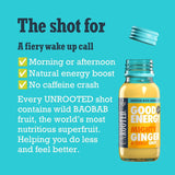 Unrooted Mighty Ginger Shot ginger & turmeric wake-up shot 60ml x 12