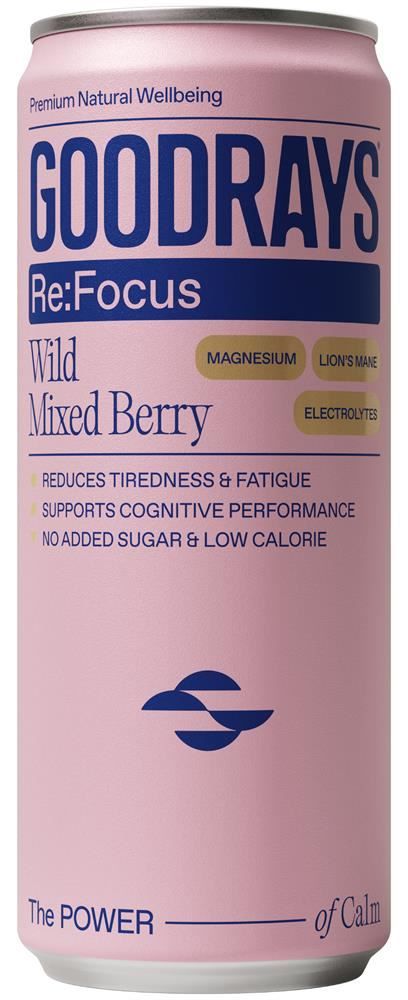 Goodrays Re:Focus Mixed Berry 330ml - 12 Pack