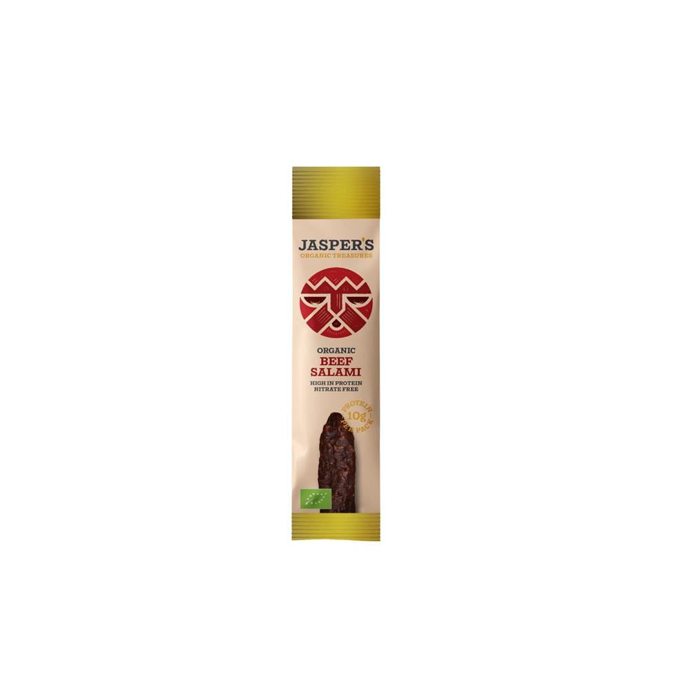 Jaspers Organic Treasures Jasper's Organic Beef Salami 25g - 2 Pack