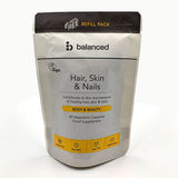 Balanced Hair Skin & Nails 60 Veggie Caps - Refill Pouch
