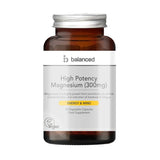 Balanced High Potency Magnesium (300mg) 30 Veggie Caps - Reusable Bottle