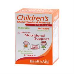 HealthAid Children's MultiVitamin + Minerals 90 Chewable Tablets