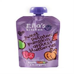 Ellas Kitchen Stage 1 Sweet Potato Pumpkin & Blueberries 120g - 7 Pack