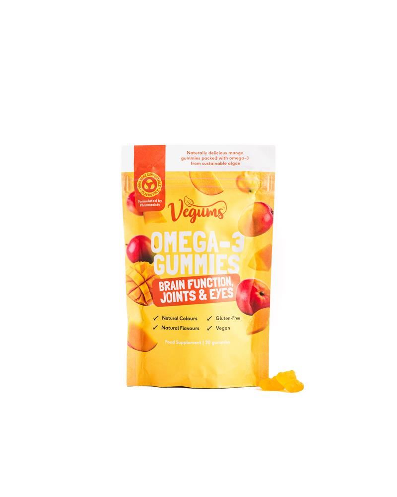 Vegums Fish-Free Omega3 for Kids & Adults 30 gummies